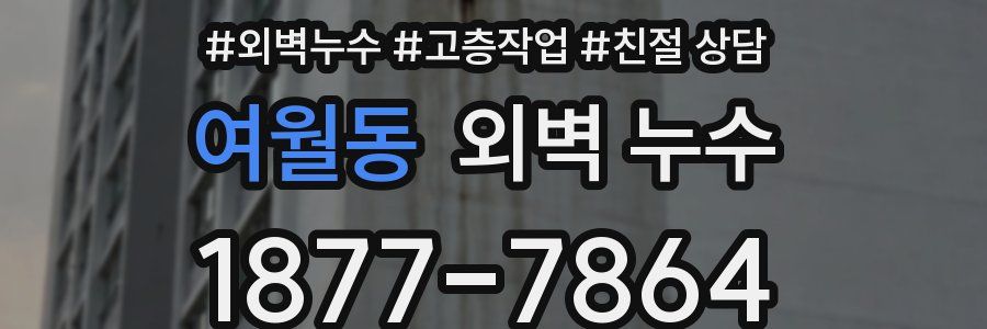 여월동 외벽 누수