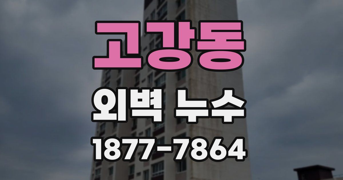 고강동 외벽 누수