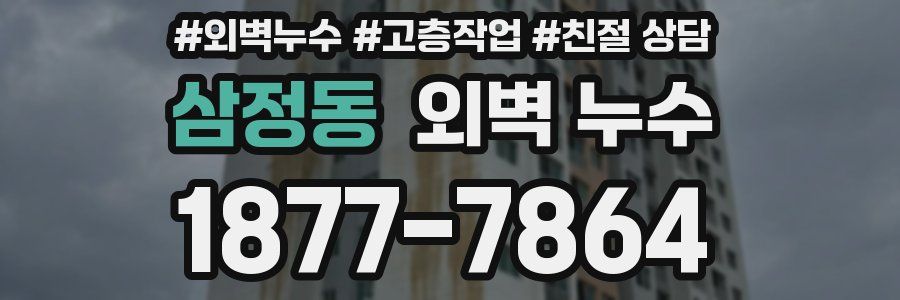 삼정동 외벽 누수