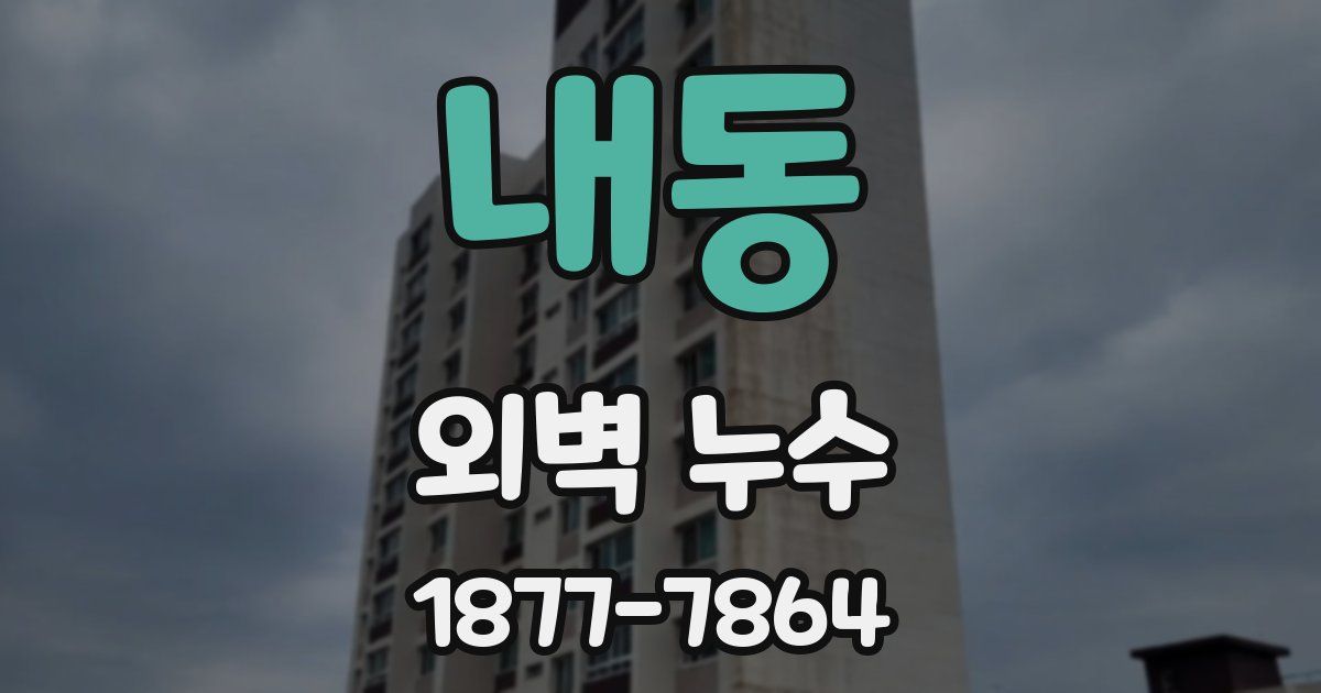 내동 외벽 누수