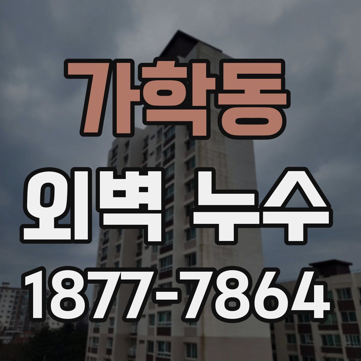 가학동 외벽 누수