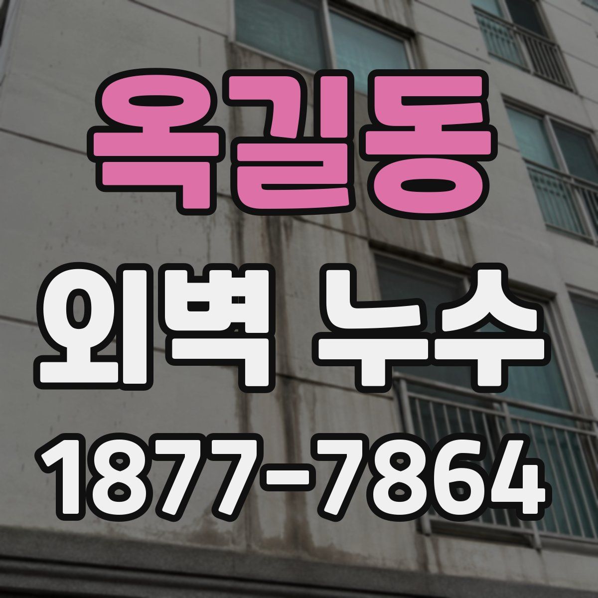 옥길동 외벽 누수