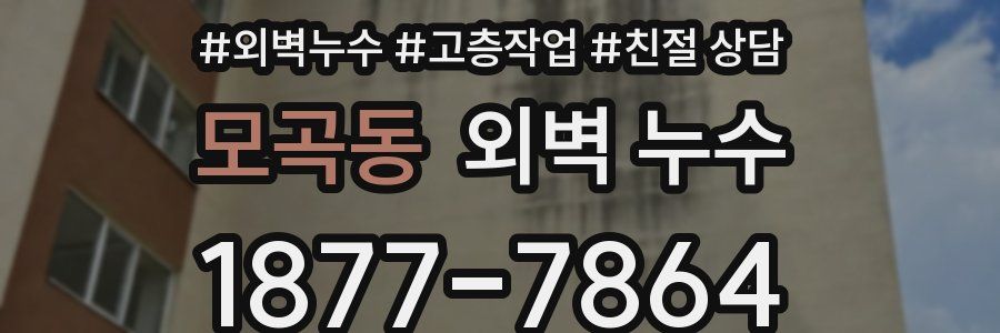 모곡동 외벽 누수
