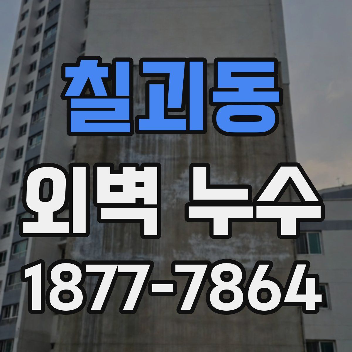 칠괴동 외벽 누수