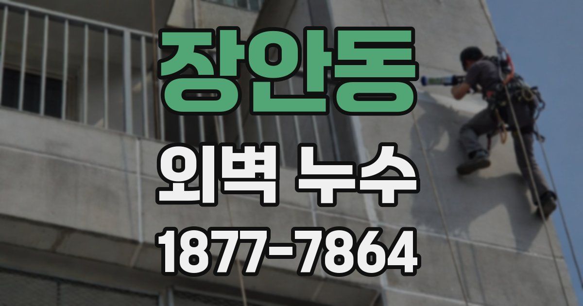 장안동 외벽 누수
