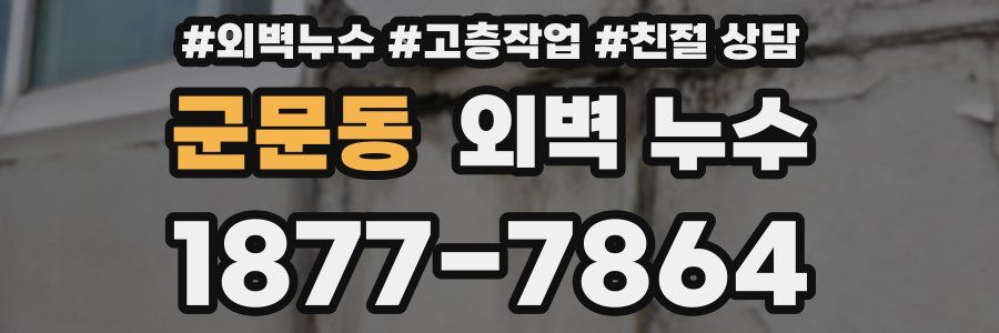 군문동 외벽 누수