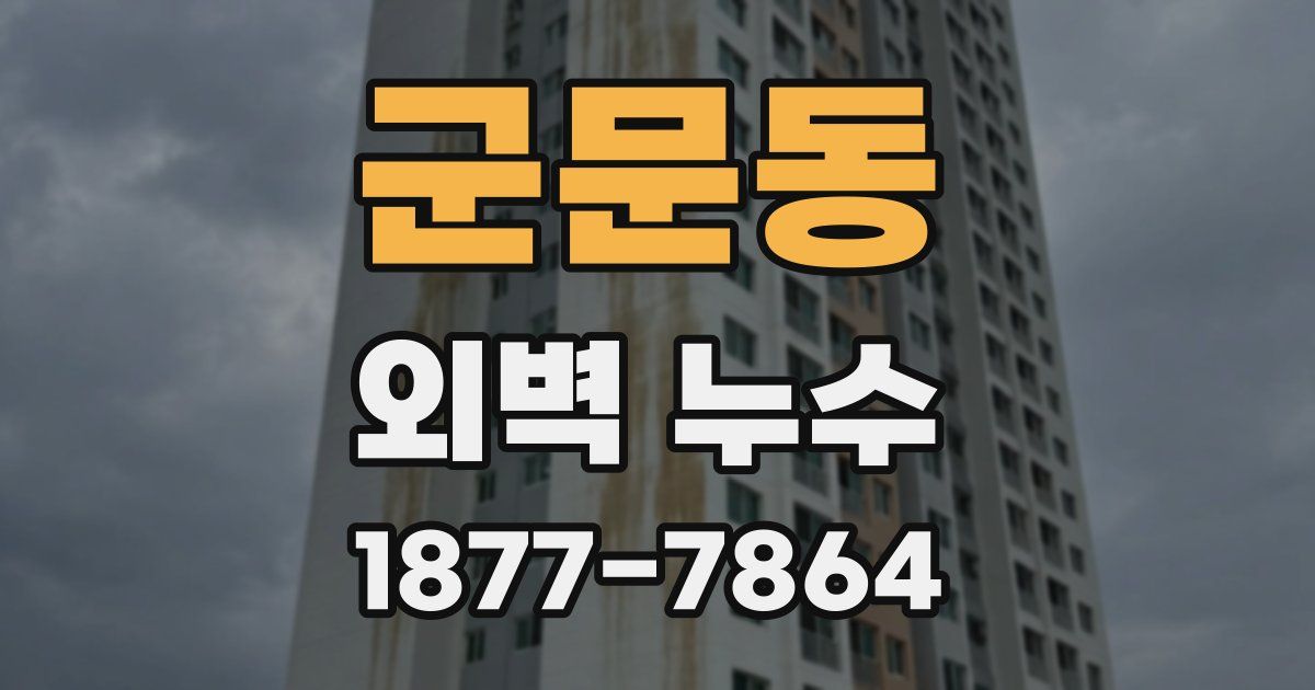 군문동 외벽 누수