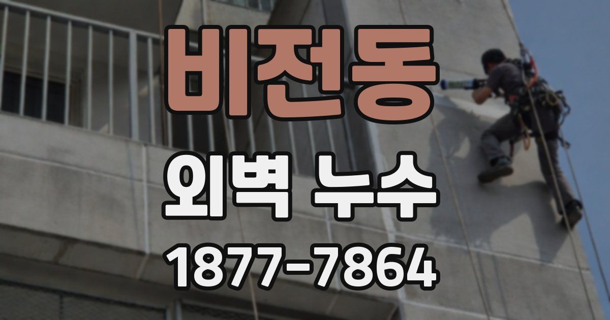 비전동 외벽 누수