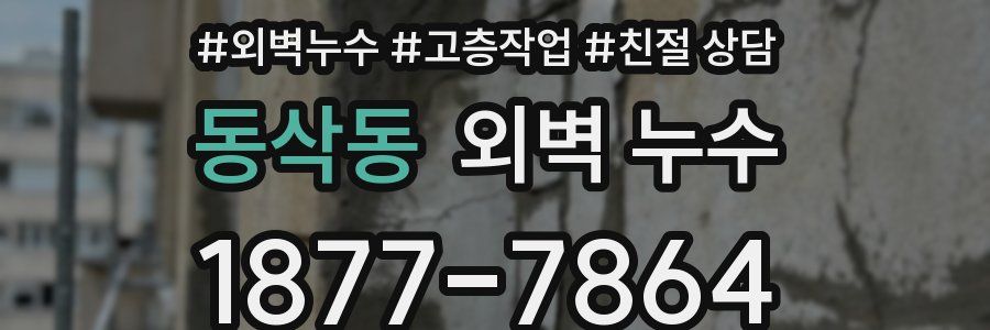 동삭동 외벽 누수