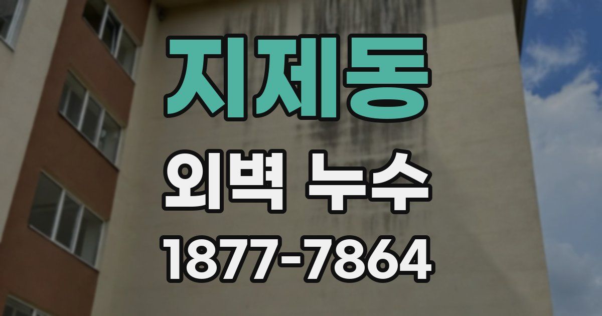 지제동 외벽 누수