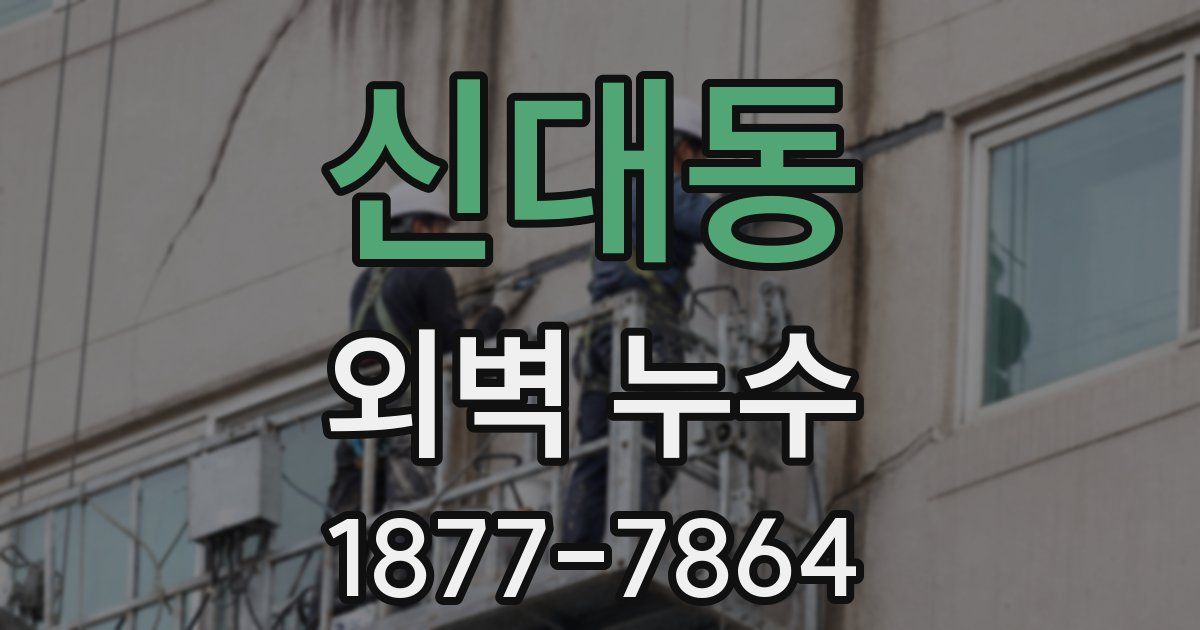 신대동 외벽 누수