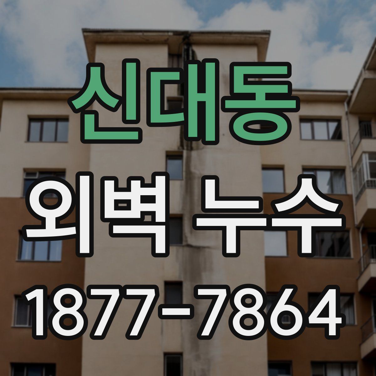 신대동 외벽 누수