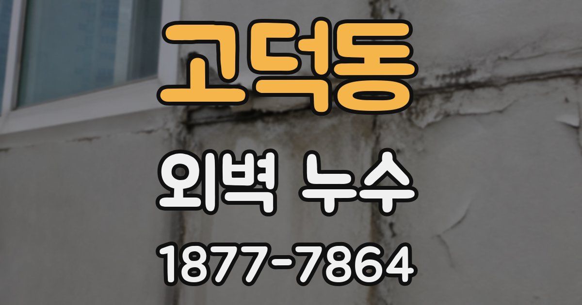 고덕동 외벽 누수