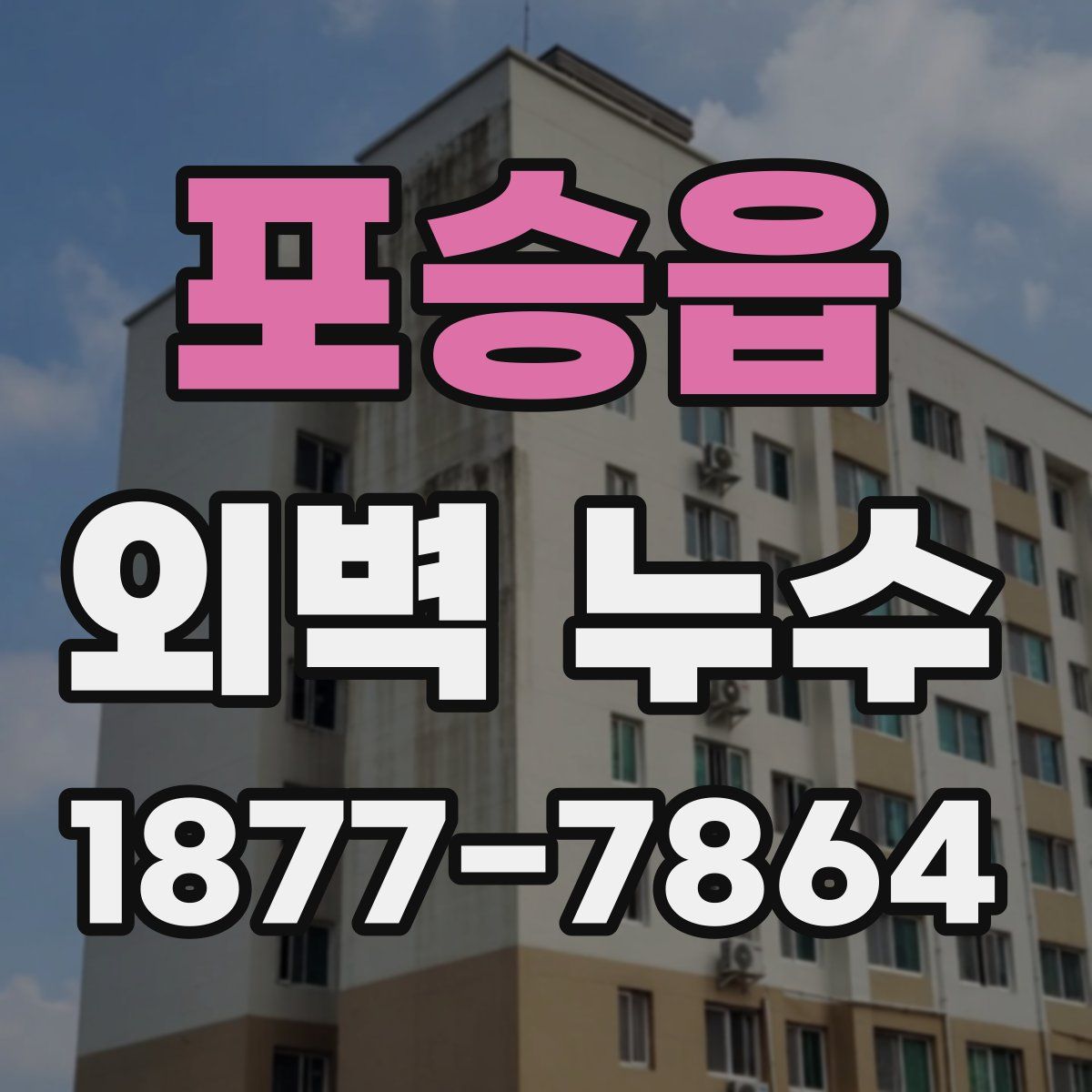 포승읍 외벽 누수