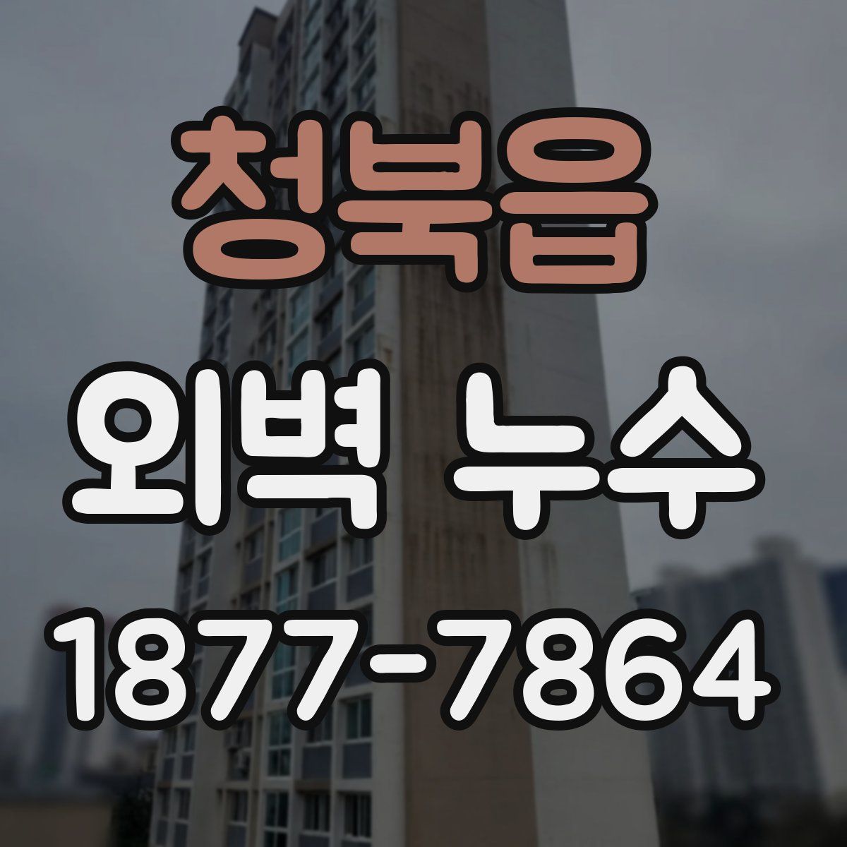 청북읍 외벽 누수