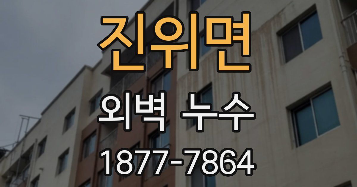 진위면 외벽 누수