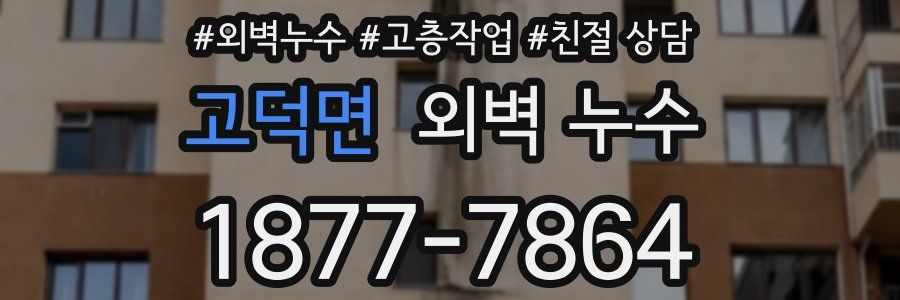 고덕면 외벽 누수