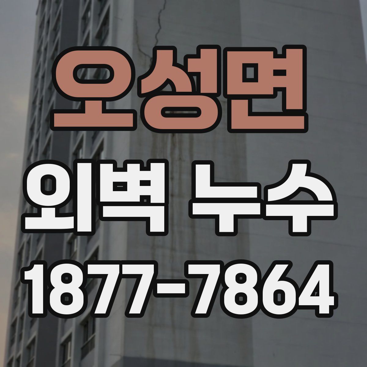 오성면 외벽 누수