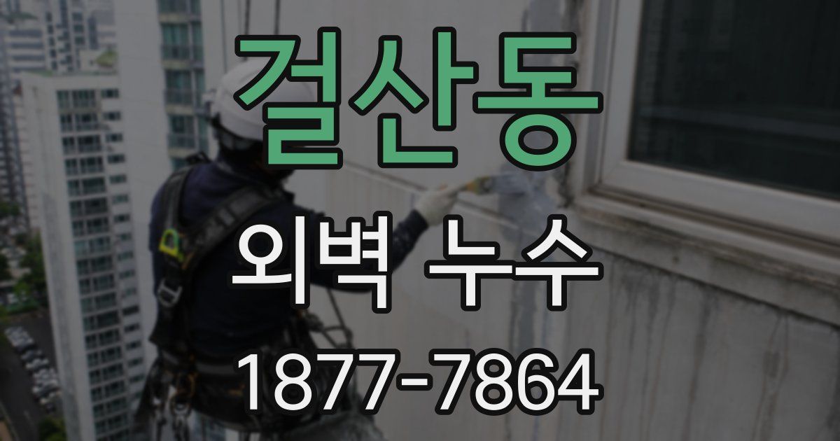 걸산동 외벽 누수
