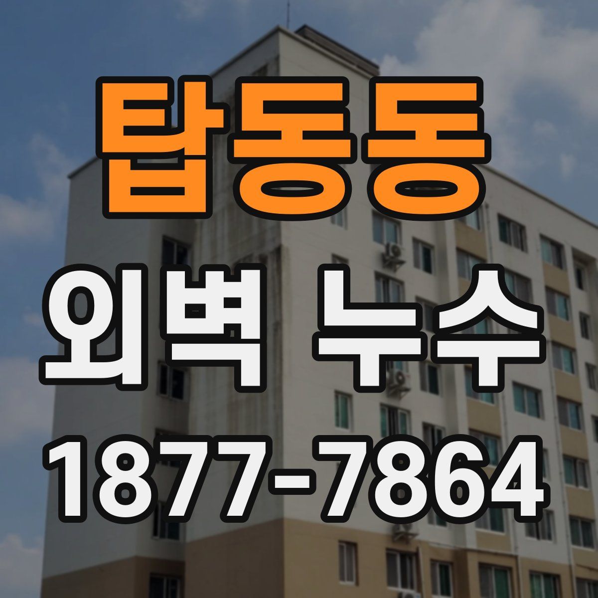 탑동동 외벽 누수