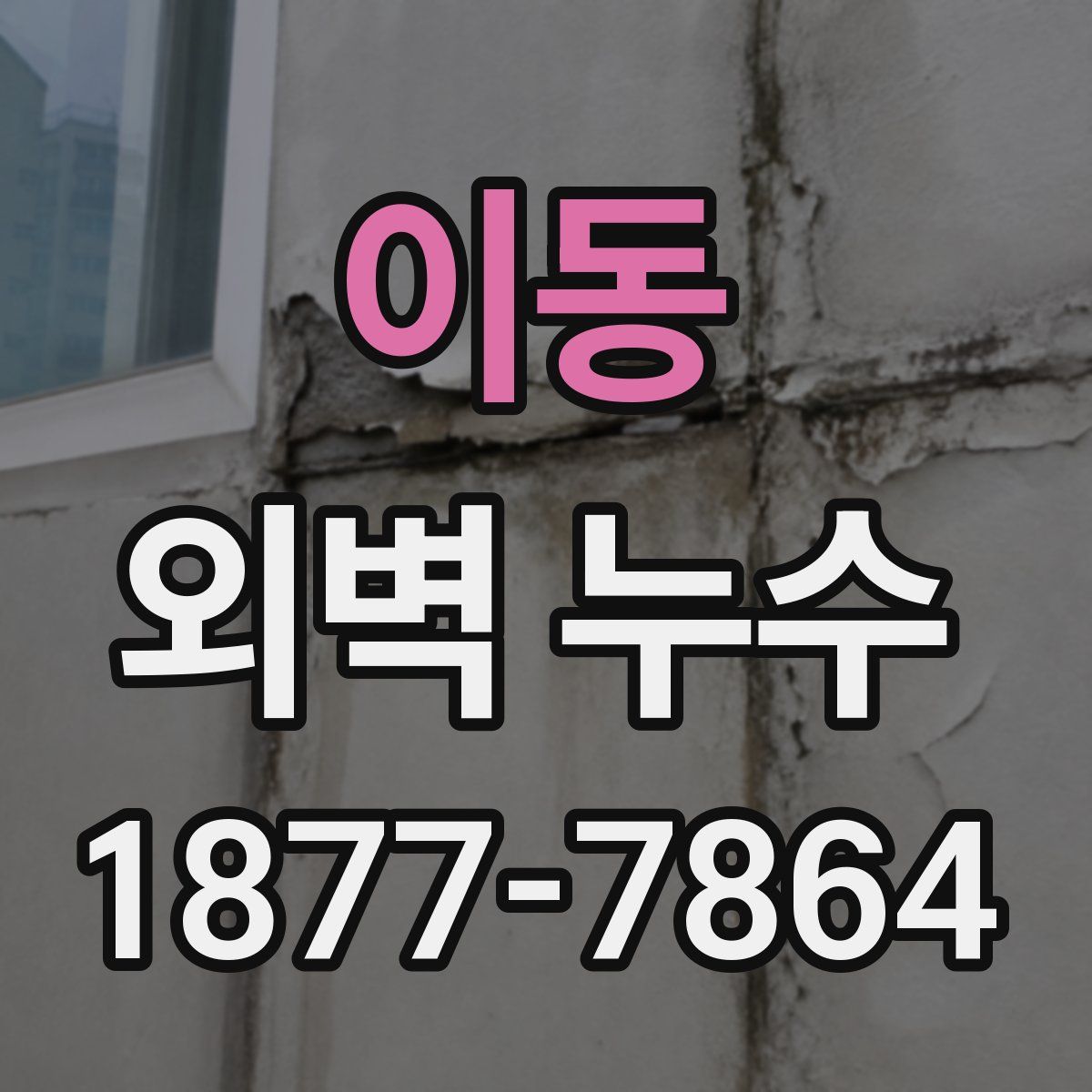 이동 외벽 누수