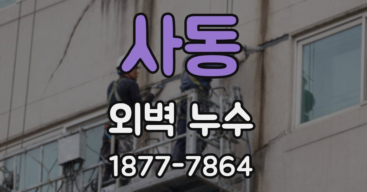 사동 외벽 누수