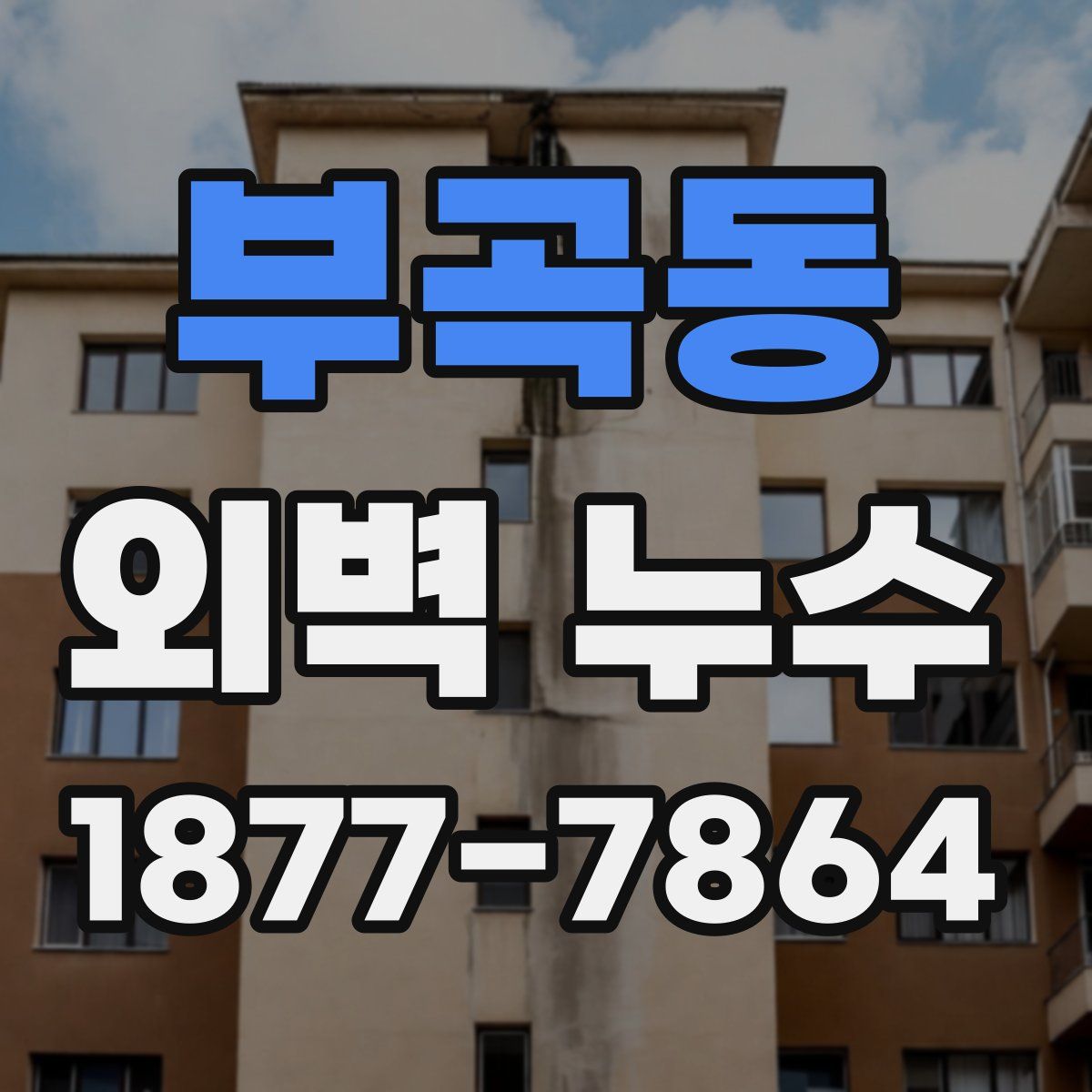 부곡동 외벽 누수