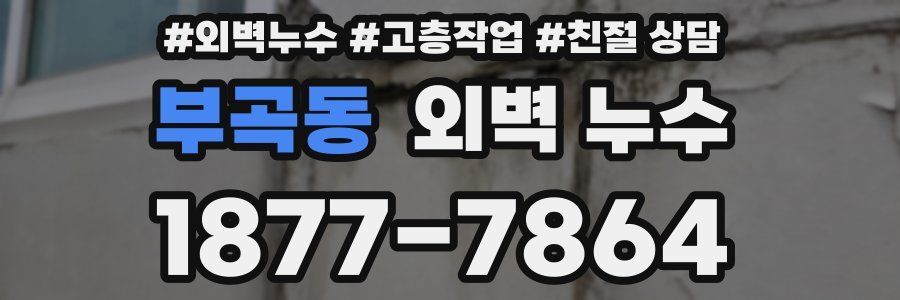 부곡동 외벽 누수