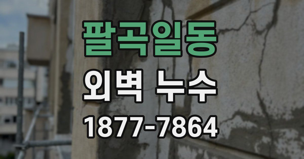 팔곡일동 외벽 누수