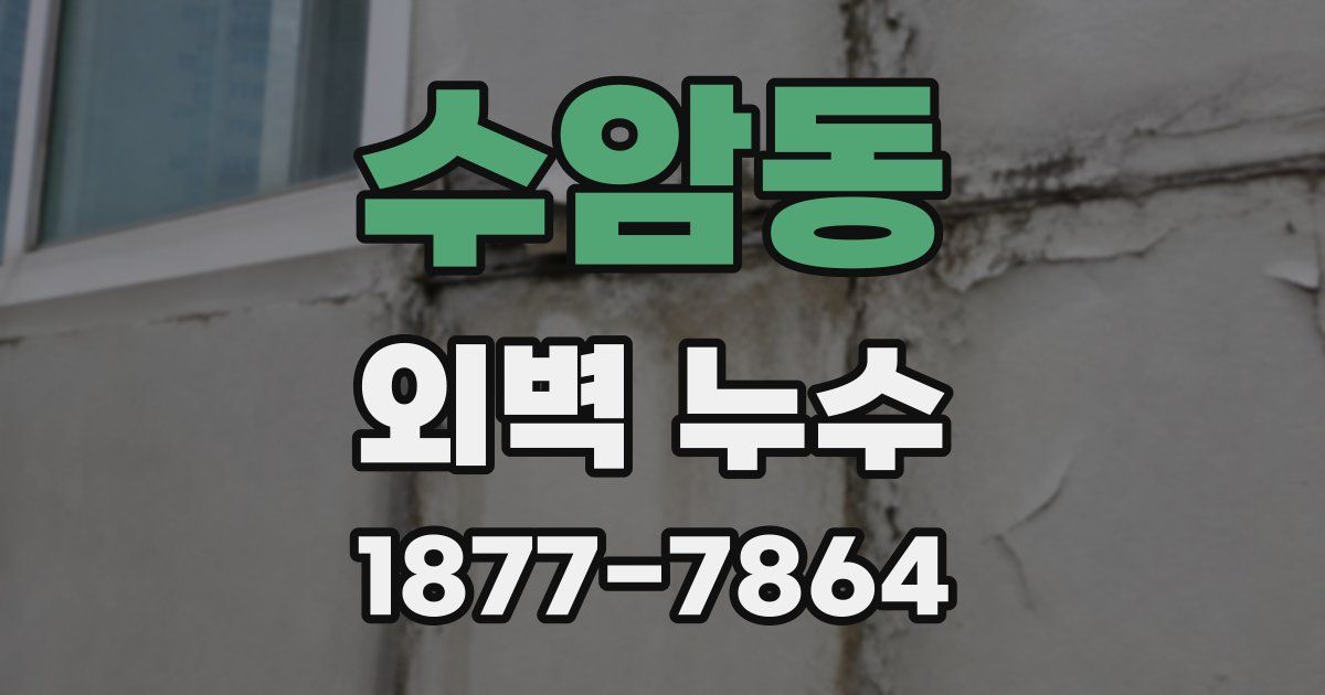 수암동 외벽 누수