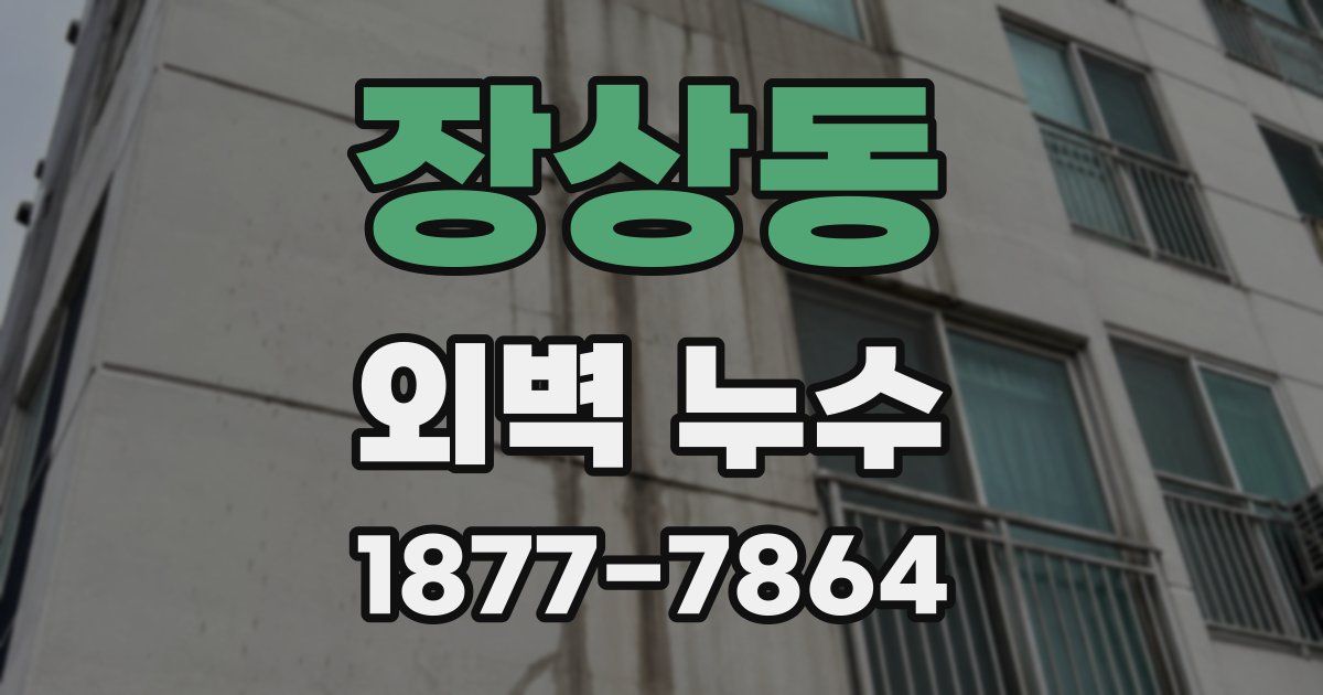 장상동 외벽 누수
