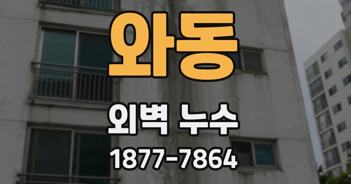 와동 외벽 누수
