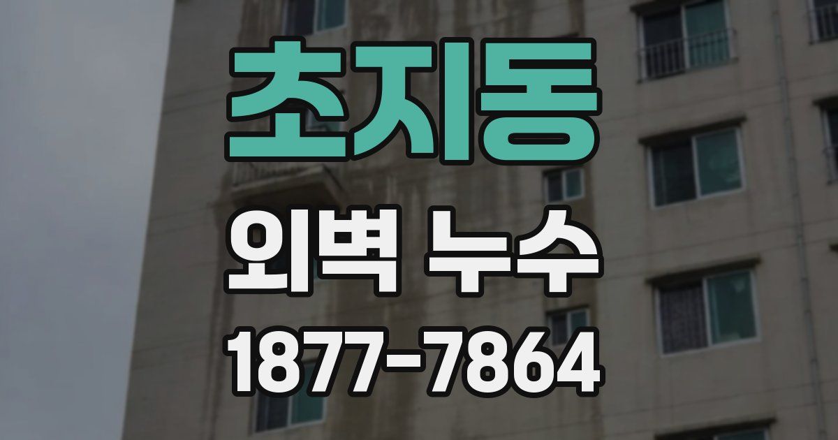 초지동 외벽 누수