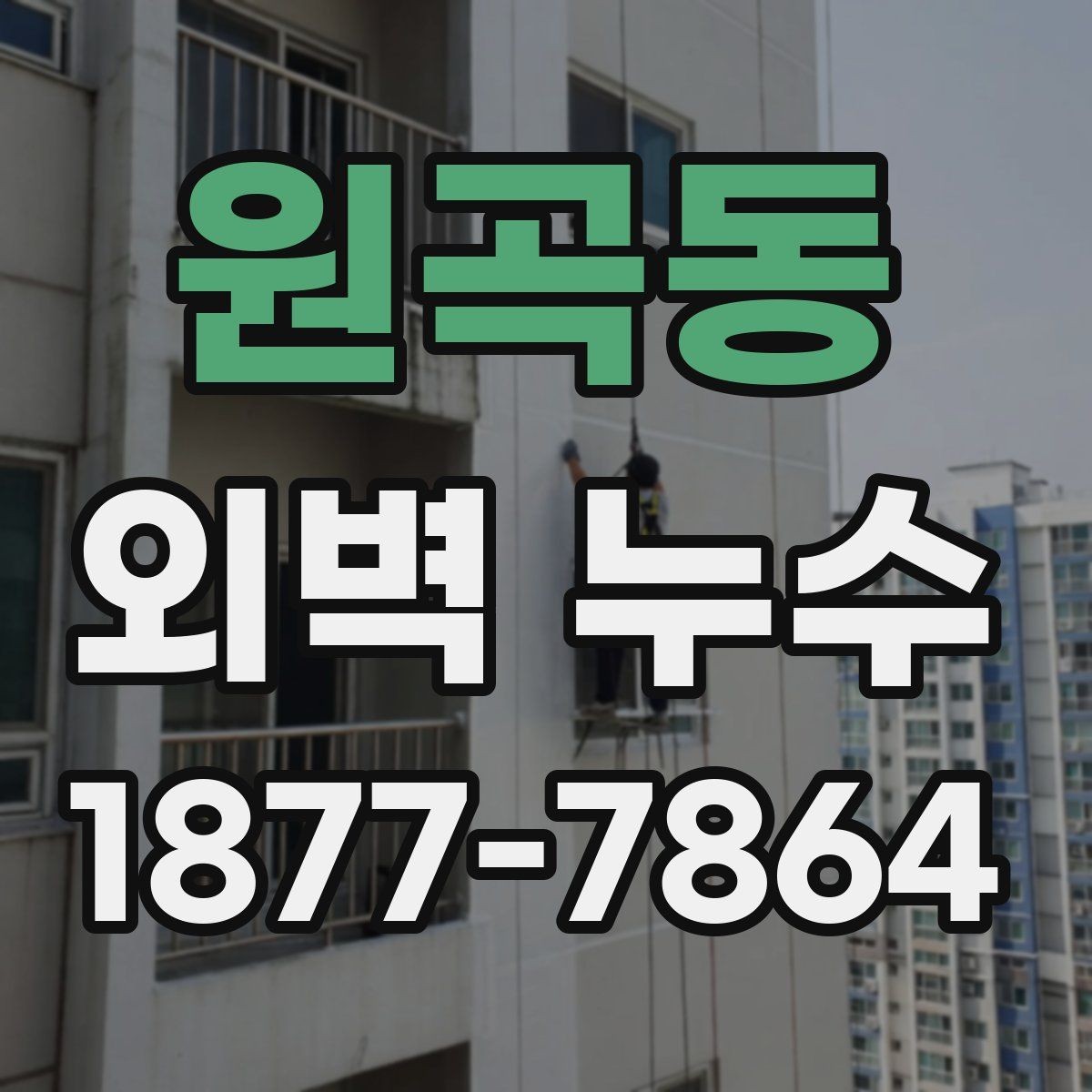 원곡동 외벽 누수 의심될 때 체크할 포인트