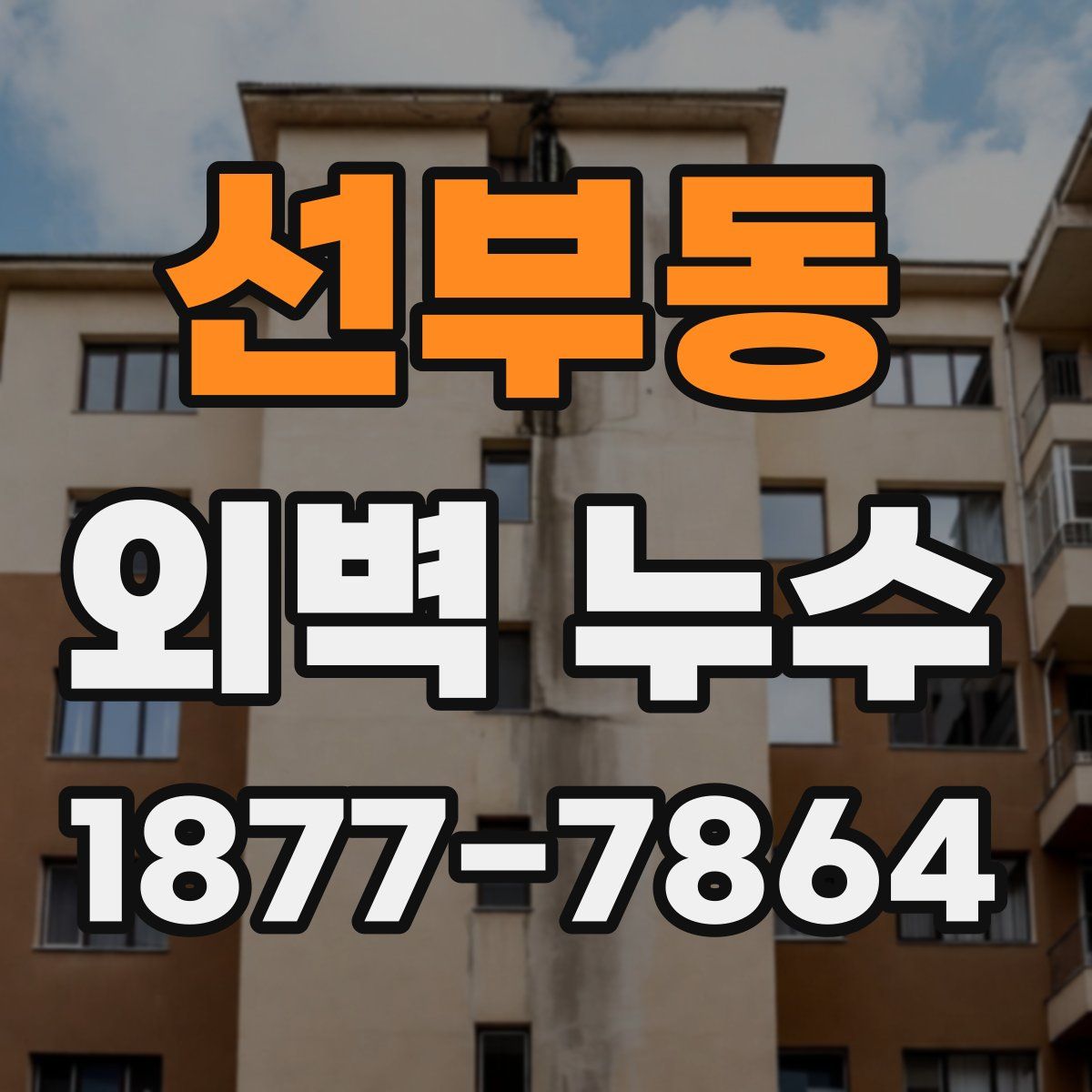 선부동 외벽 누수