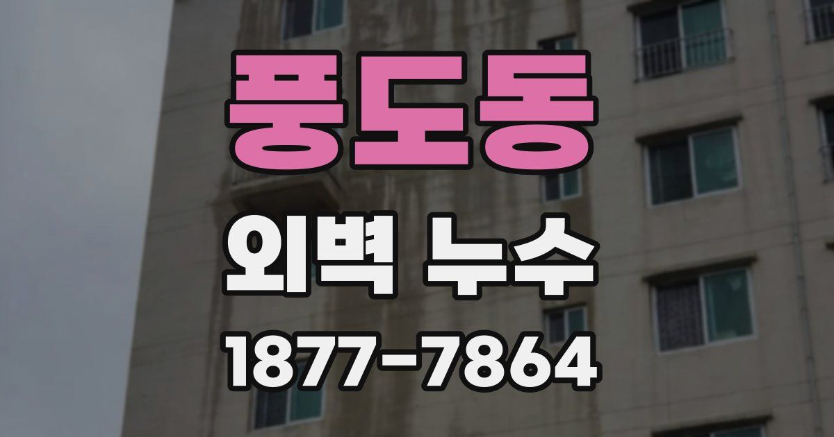 풍도동 외벽 누수