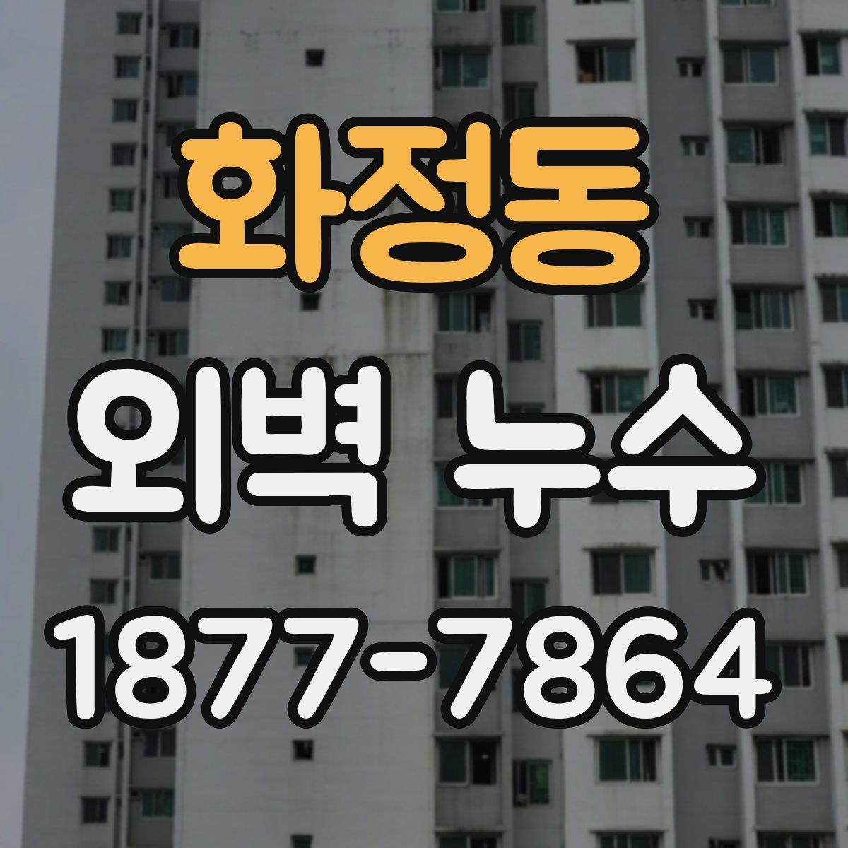화정동 외벽 누수