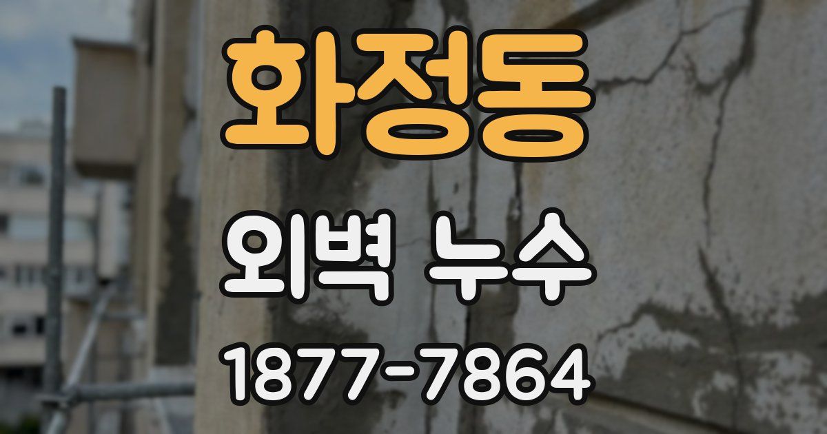 화정동 외벽 누수