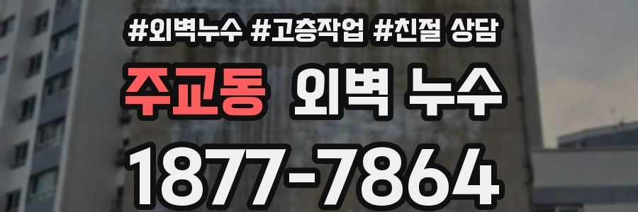 주교동 외벽 누수