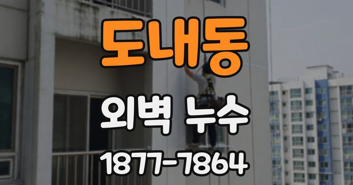 도내동 외벽 누수