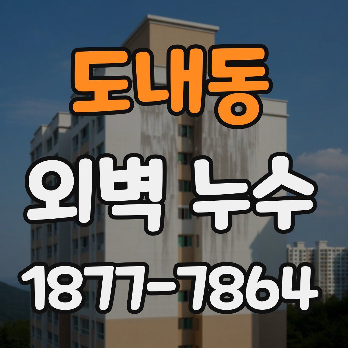 도내동 외벽 누수