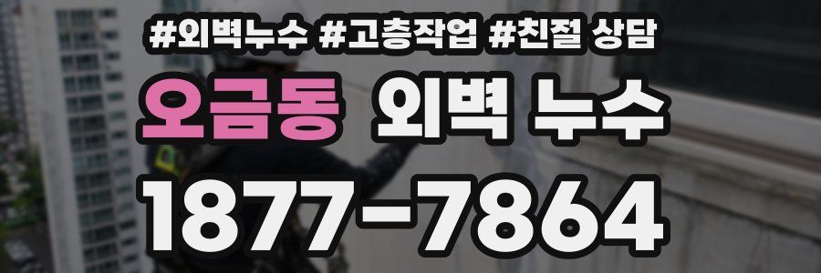오금동 외벽 누수