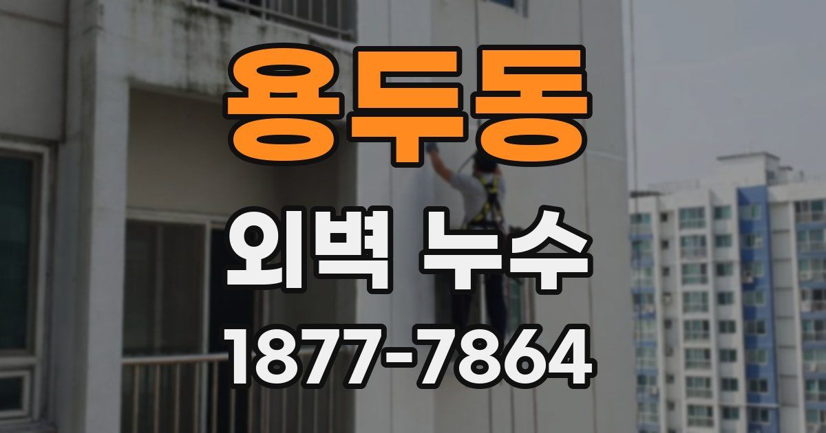 용두동 외벽 누수