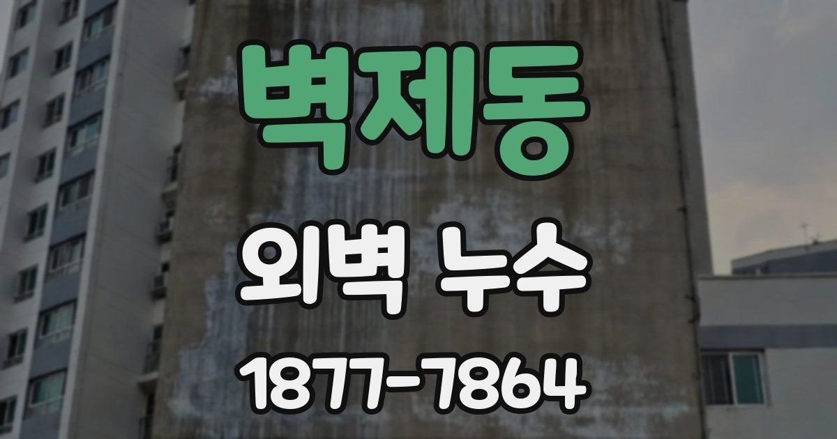 벽제동 외벽 누수