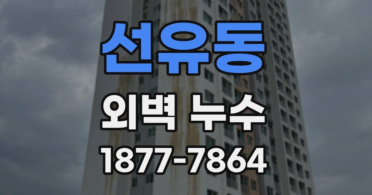선유동 외벽 누수