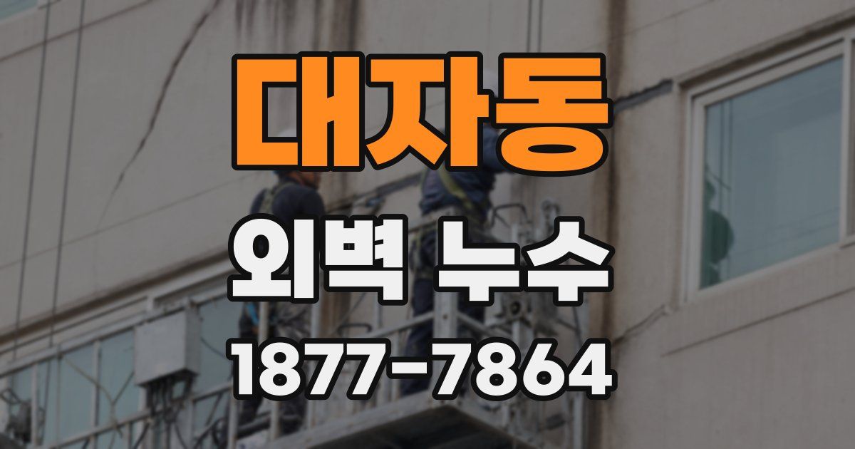 대자동 외벽 누수