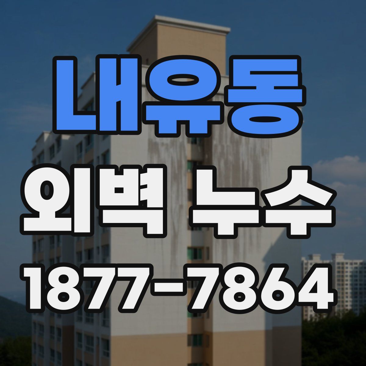 내유동 외벽 누수