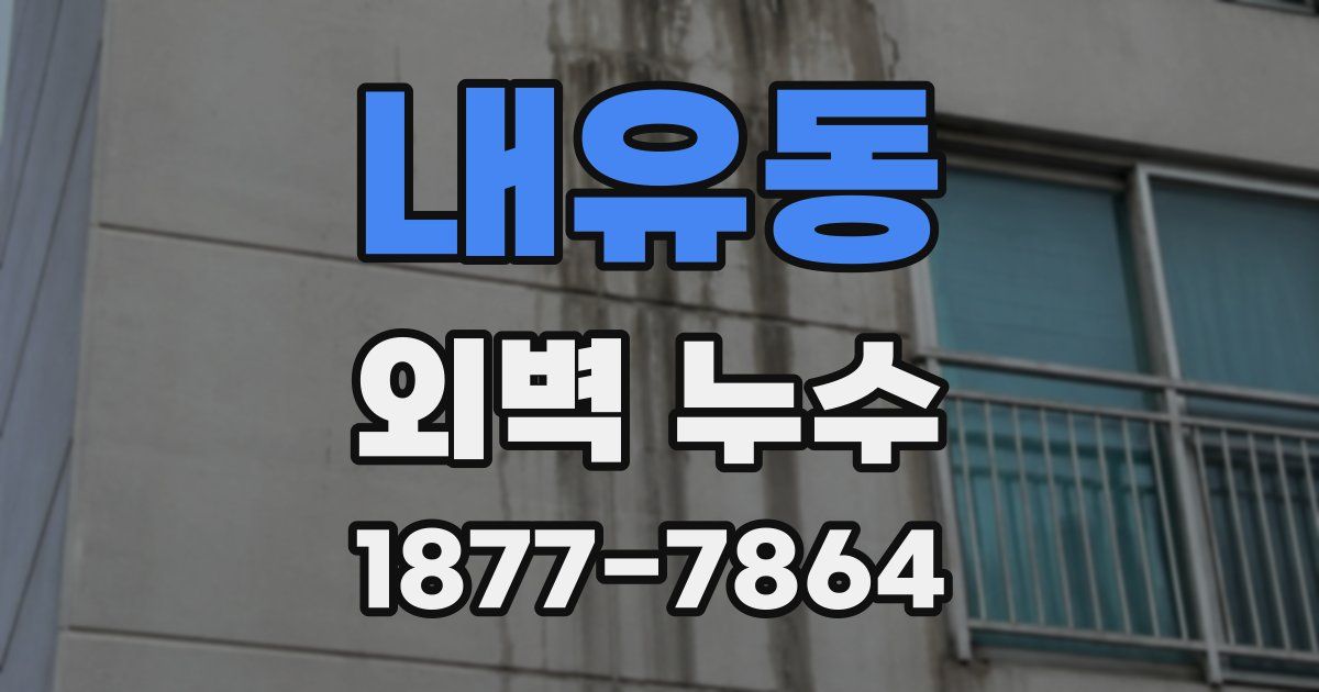 내유동 외벽 누수