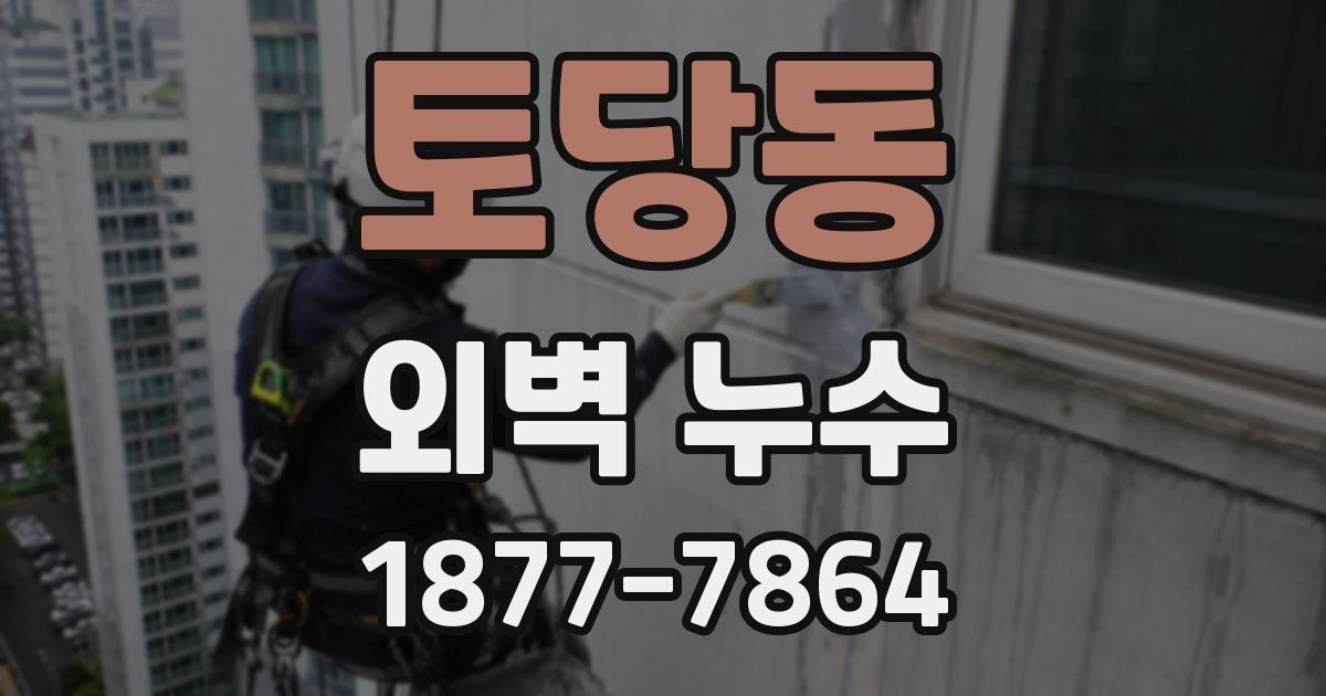 토당동 외벽 누수