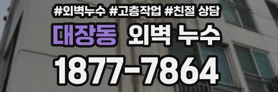 대장동 외벽 누수